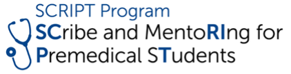 Scribe and Mentoring for Premedical Students SCRIPT Program logo.