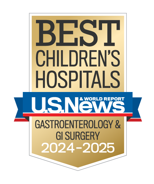 Best Children's Hospitals U.S. News & World Report Gastroenterology & GI Surgery 2024-2025