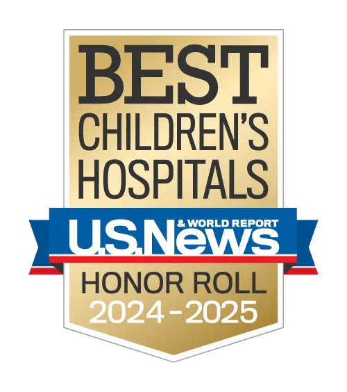 Best Childrens Hospital US News & World Report Honor Roll 2024-25 Badge